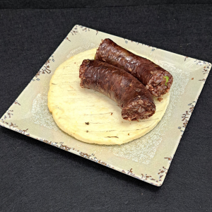 morcilla con arepa